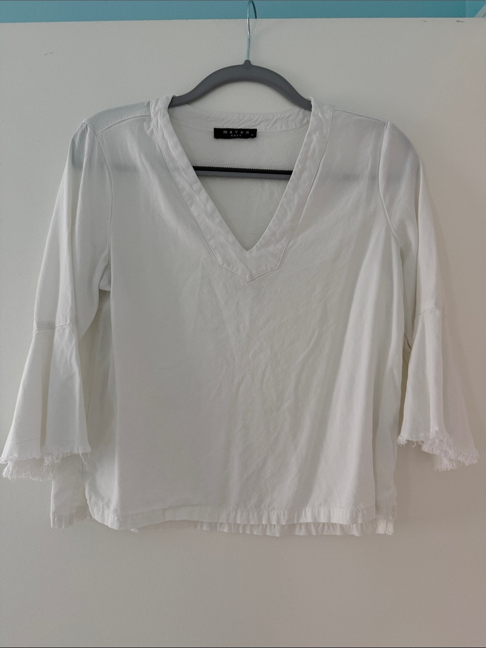Maven West M Tensel Crop Top 3/4 sleeve